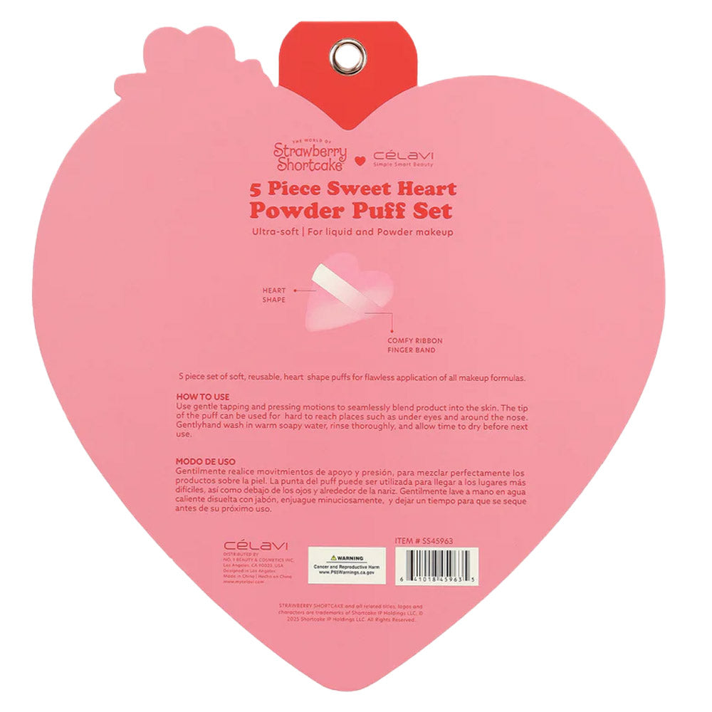 #SS45963 - SET DE 5 BOLAS DE POLVO DE PASTEL DE FRESA