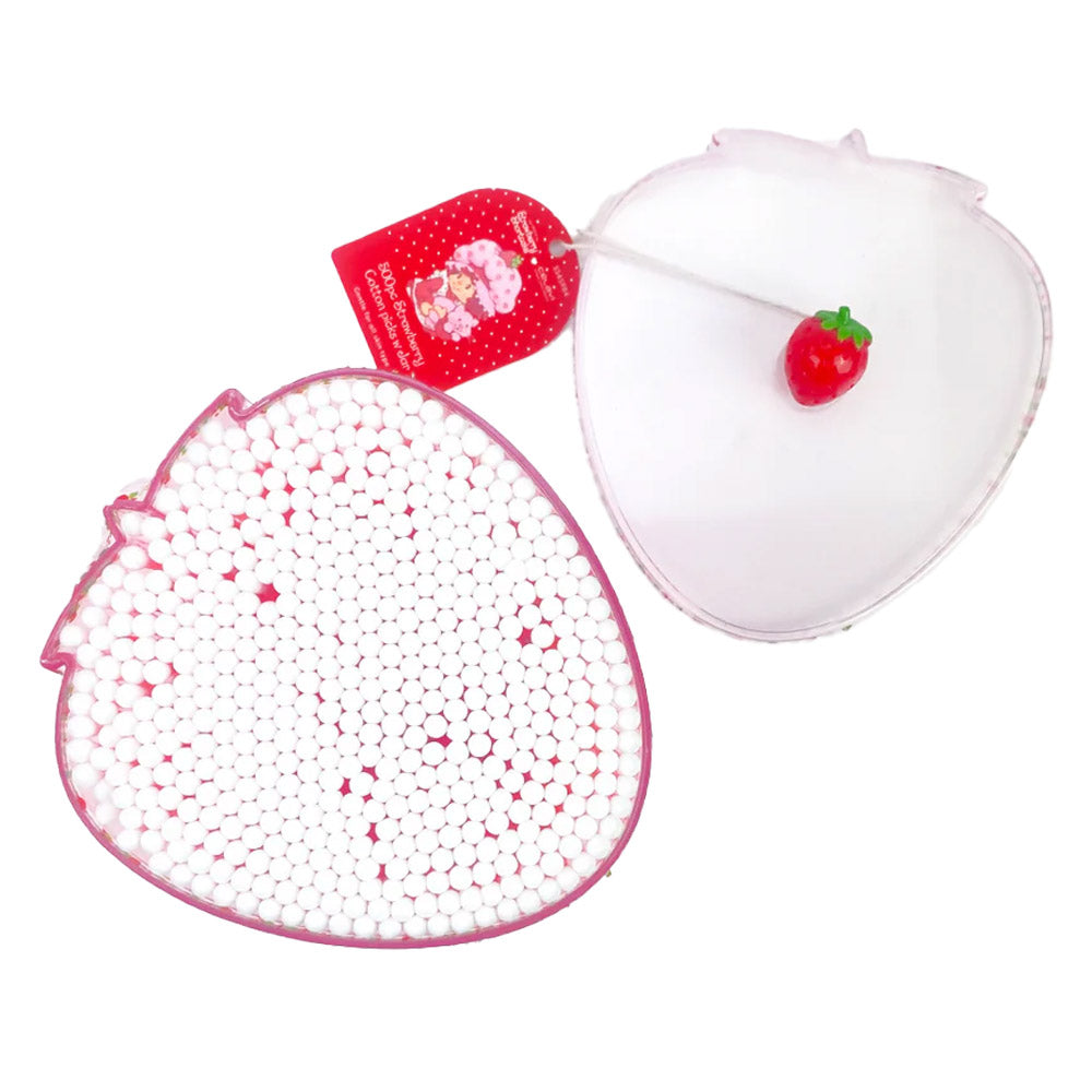 STRAWBERRY SHORTCAKE 500 PC COTTON PICKS WITH JAR