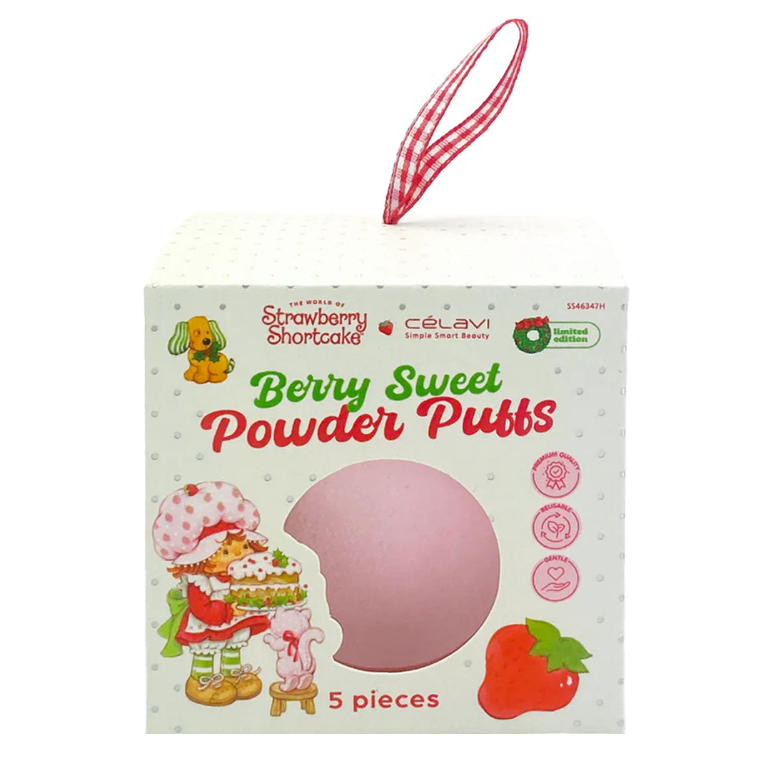 Strawberry Shortcake Holiday 5 Piece Powder Puff Set