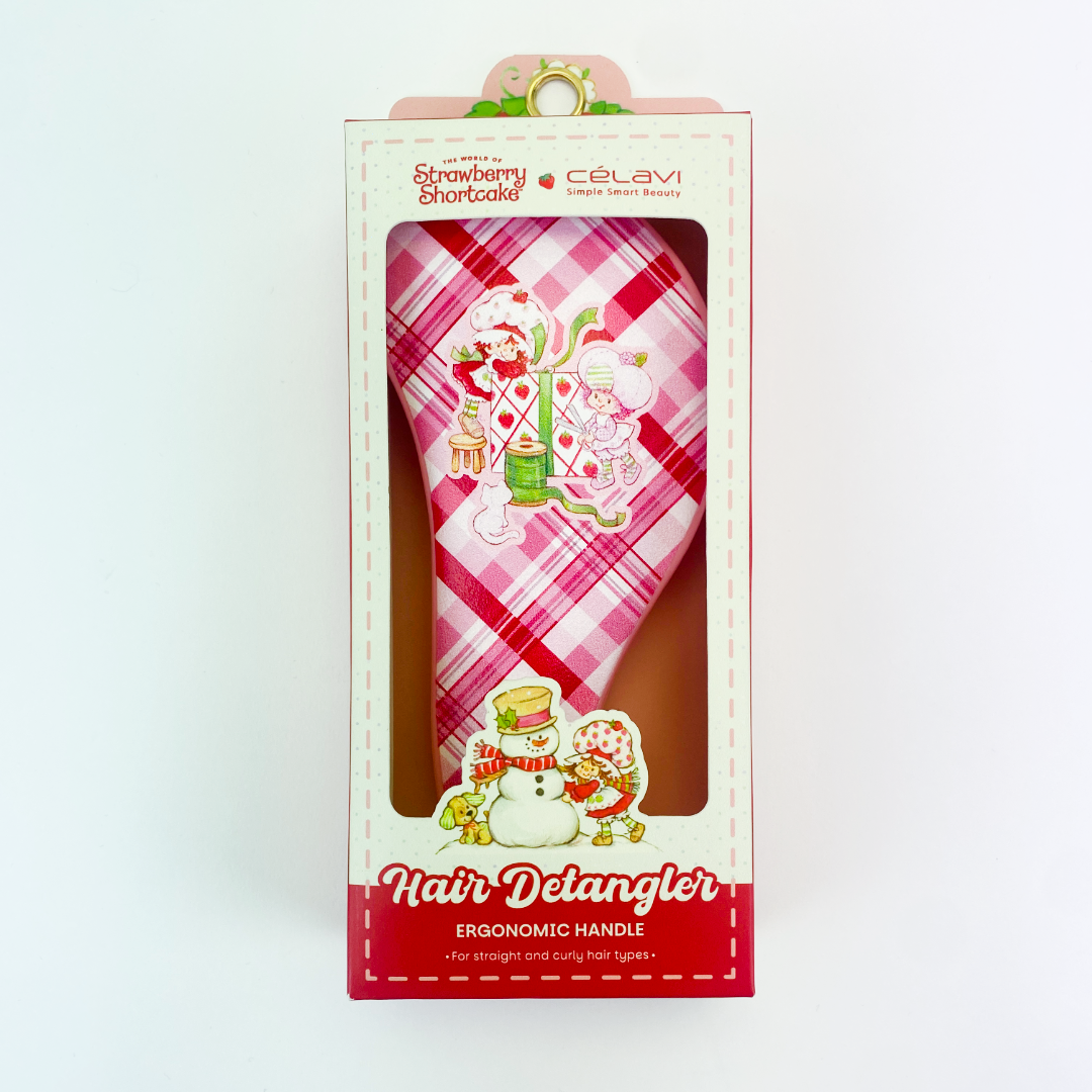 #SS46413HD - Strawberry Shortcake Holiday Single Piece Detangling Hairbrush