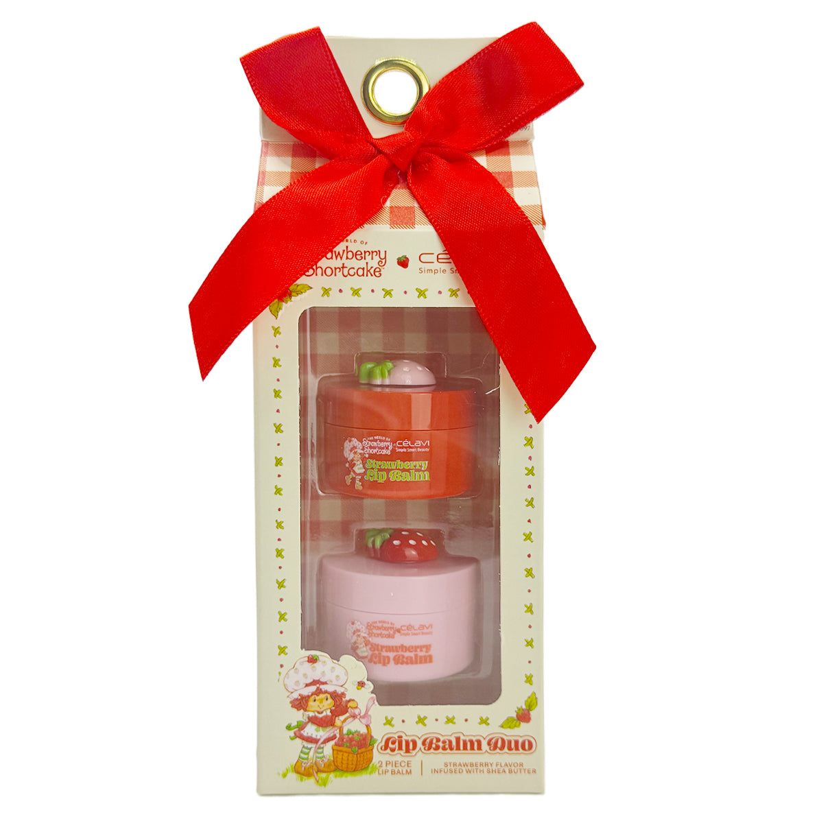 STRAWBERRY SHORTCAKE 2PC LIP BALM DUO SET
