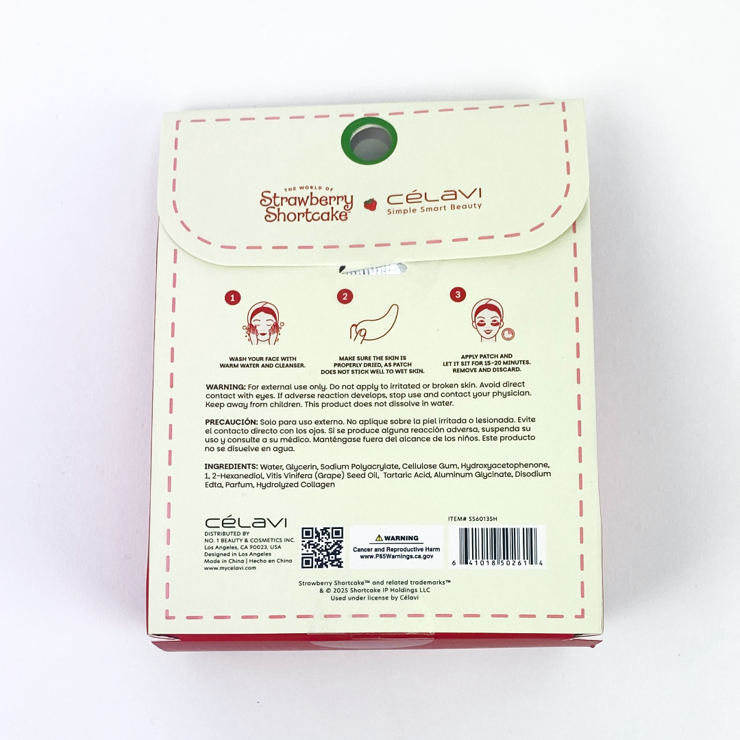 STRAWBERRY SHORTCAKE UNDER EYE PATCHES