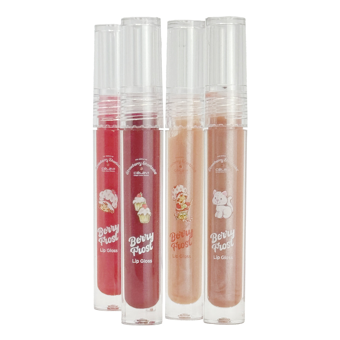 STRAWBERRY SHORTCAKE HOLIDAY 4 Piece Shimmer Lip Gloss