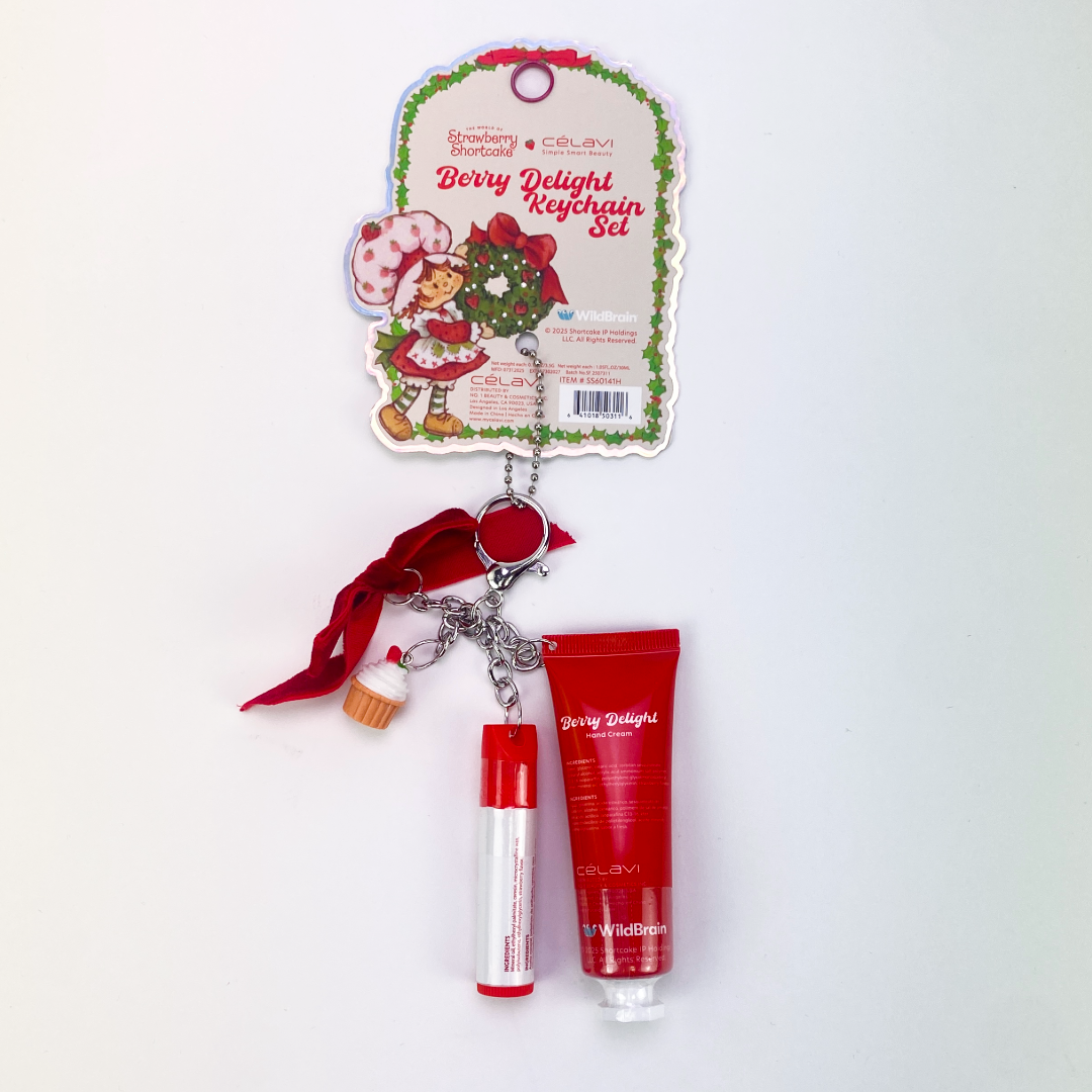 STRAWBERRY SHORTCAKE HOLIDAY BERRY DELIGHT KEYCHAIN SET