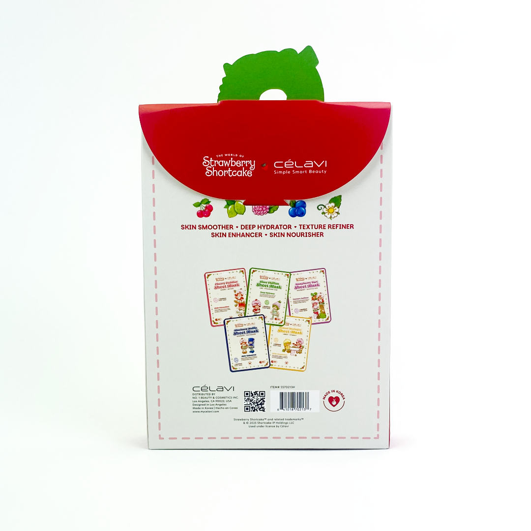 #SS70213H - STRAWBERRY SHORTCAKE HOLIDAY SHEET MASK