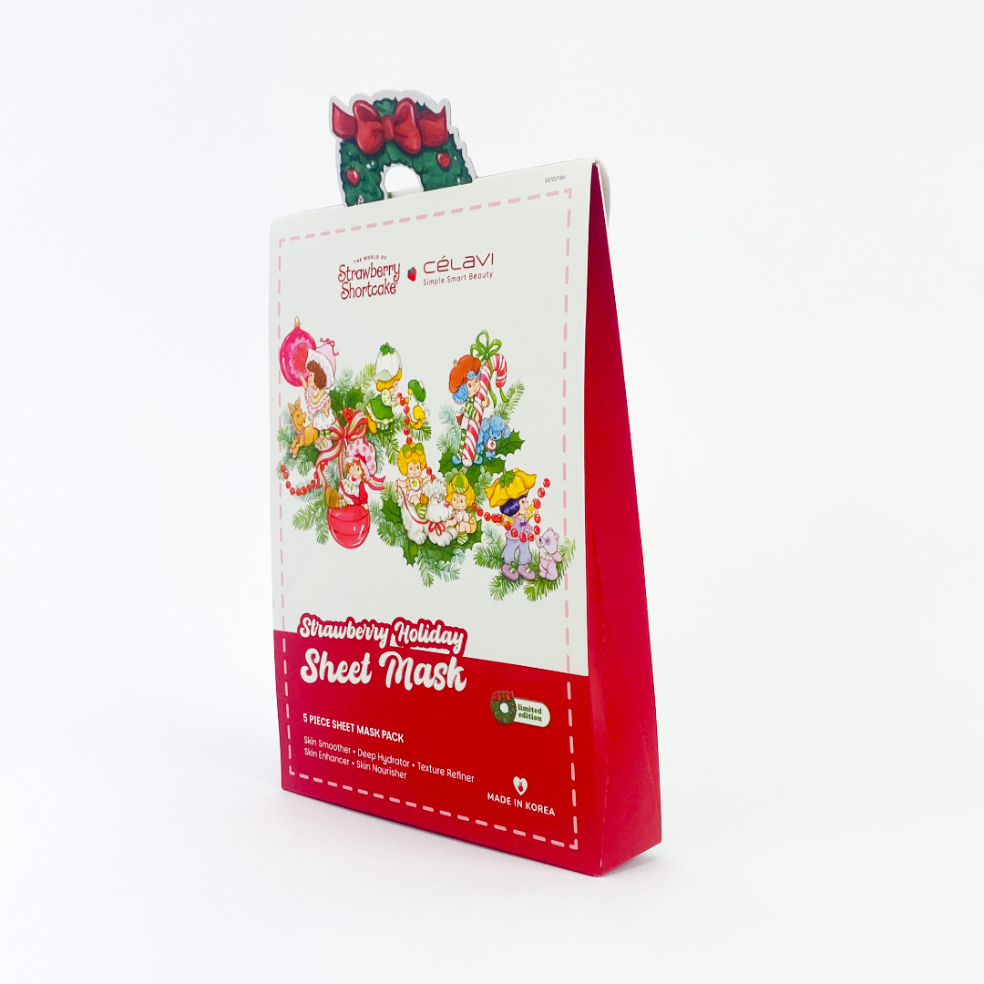 STRAWBERRY SHORTCAKE HOLIDAY SHEET MASK