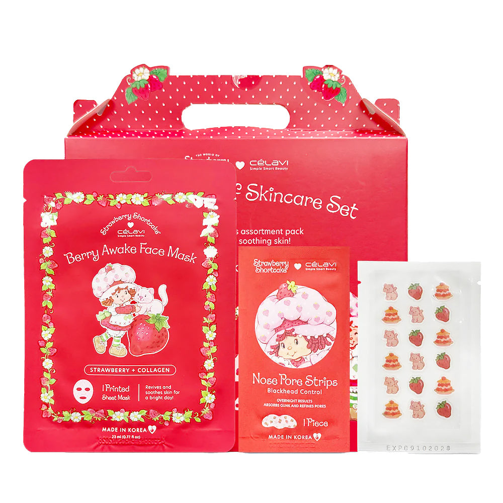 Strawberry Shortcake x Célavi "Treat Yourself" Skincare Set