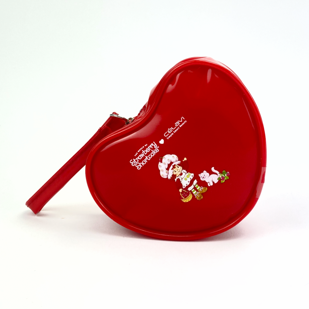 STRAWBERRY SHORTCAKE HEART BAG WITH PUFFS