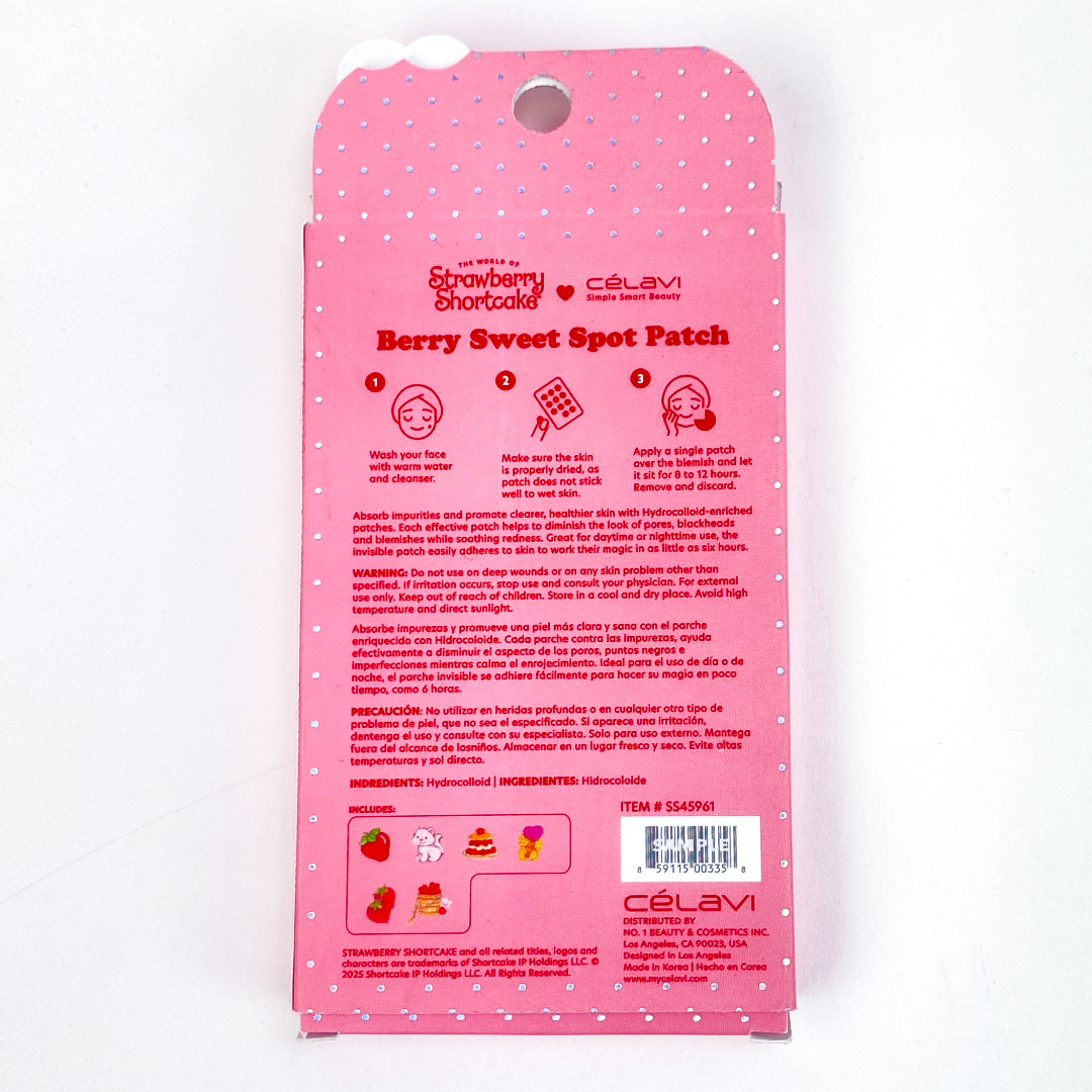 PARCHE DE PUNTO DULCE DE BAYAS CON PASTEL DE FRESA