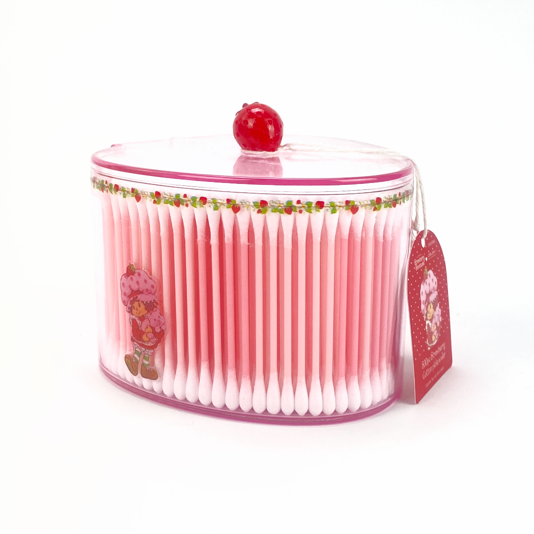 STRAWBERRY SHORTCAKE COTTON SWABS WITH JAR