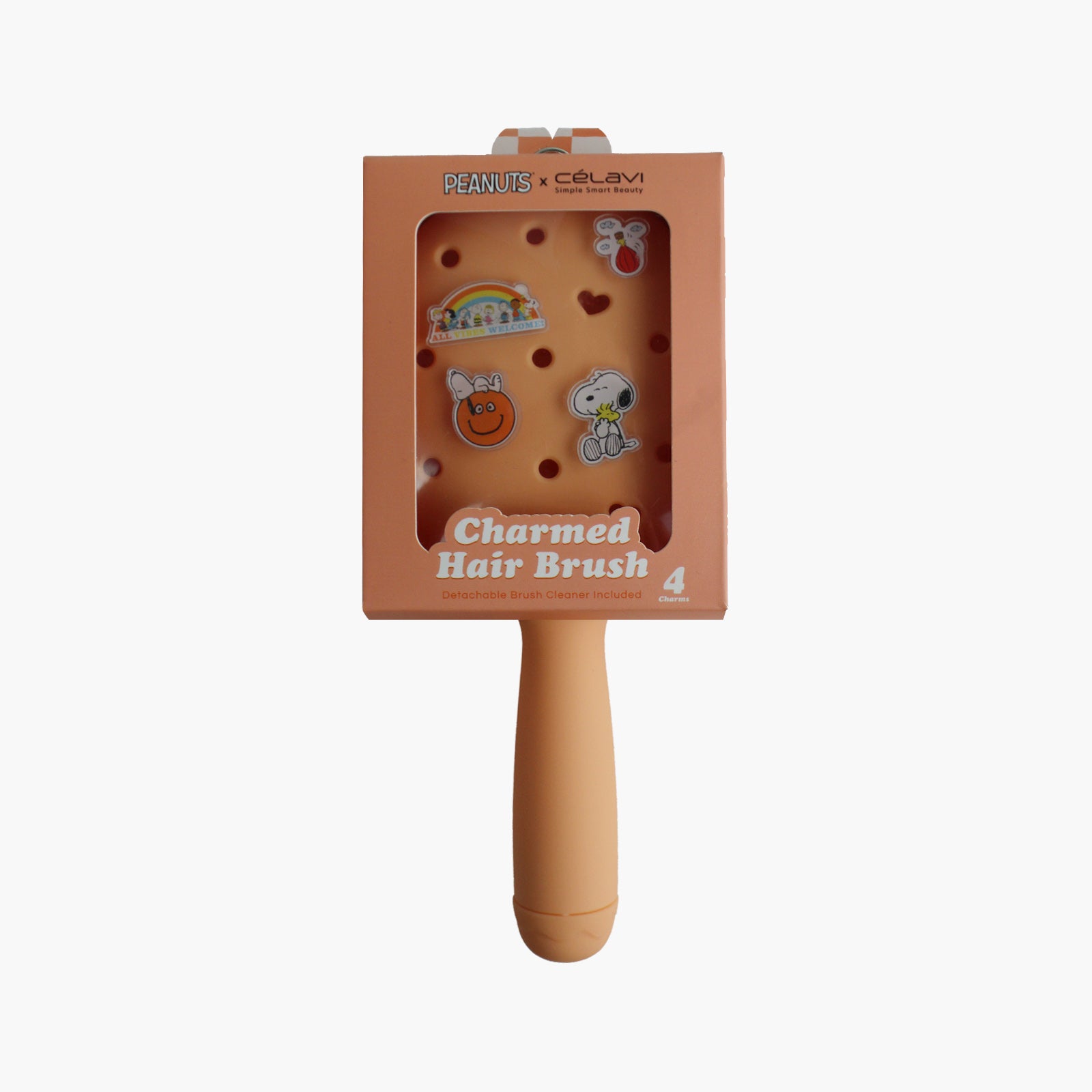 #P46563 - Celavi Peanuts Everyday Charm Hair Brush Orange