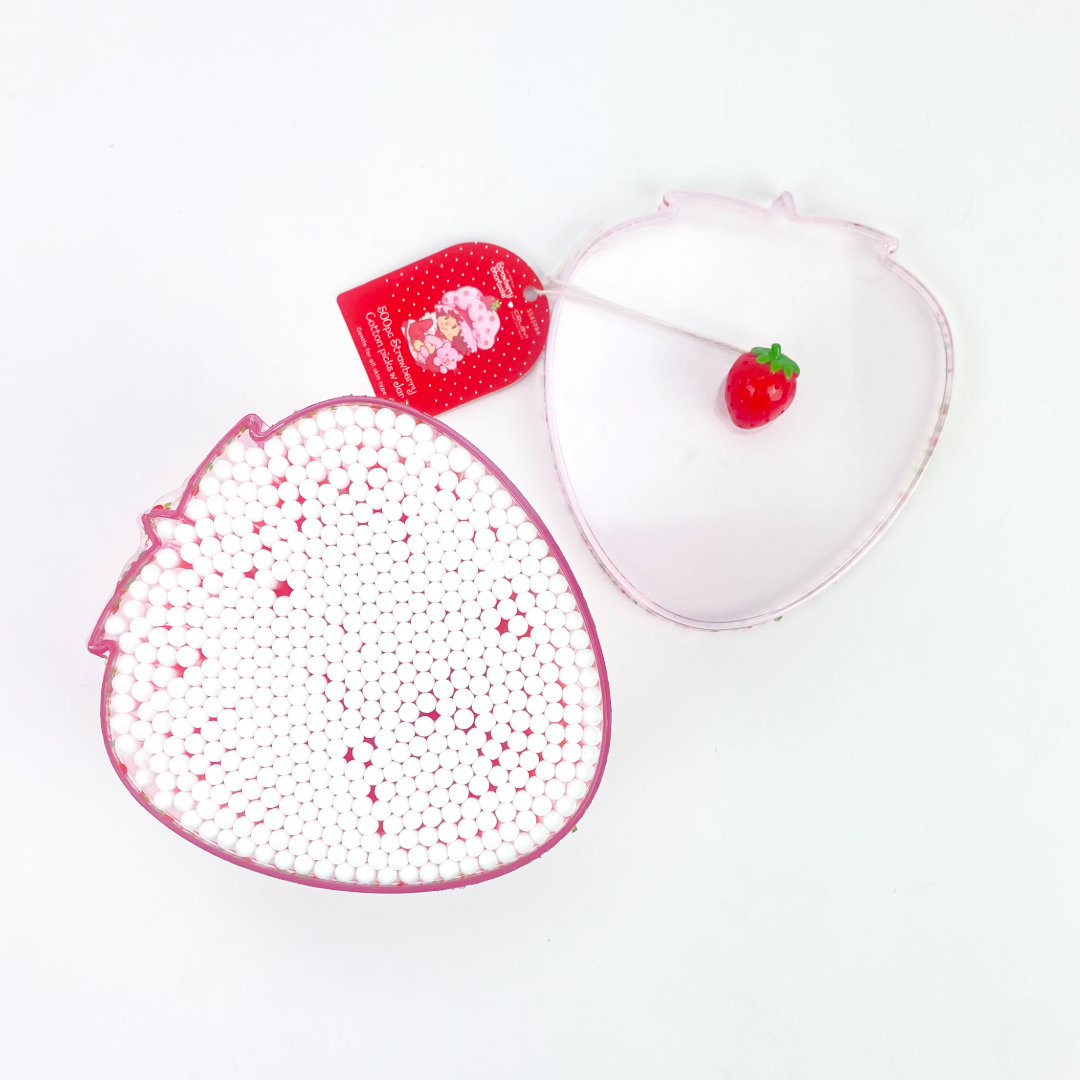 STRAWBERRY SHORTCAKE COTTON SWABS WITH JAR