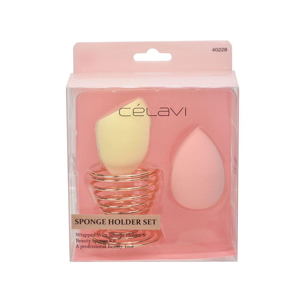 
                
                    Load image into Gallery viewer, Celavi 3PC Blending Sponge and Stand Set
                
            
