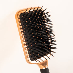 
                
                    Load image into Gallery viewer, Bronze Gold Paddle Brush freeshipping - Celavi Beauty &amp;amp; Cosmetics
                
            