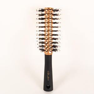
                
                    Load image into Gallery viewer, Bronze Gold Thermal Bristle Brush freeshipping - Celavi Beauty &amp;amp; Cosmetics
                
            