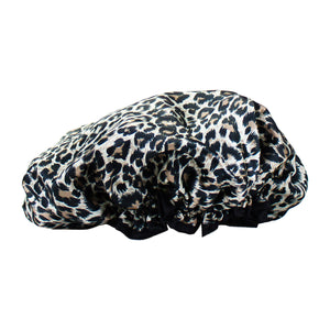 Set de bain léopard en éponge et mousseline, écru/terracotta - Blanc -  Kiabi - 34.95€