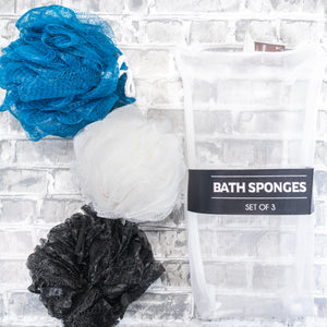 3 pc Loofah Body Bath Sponges Set freeshipping - Celavi Beauty & Cosmetics