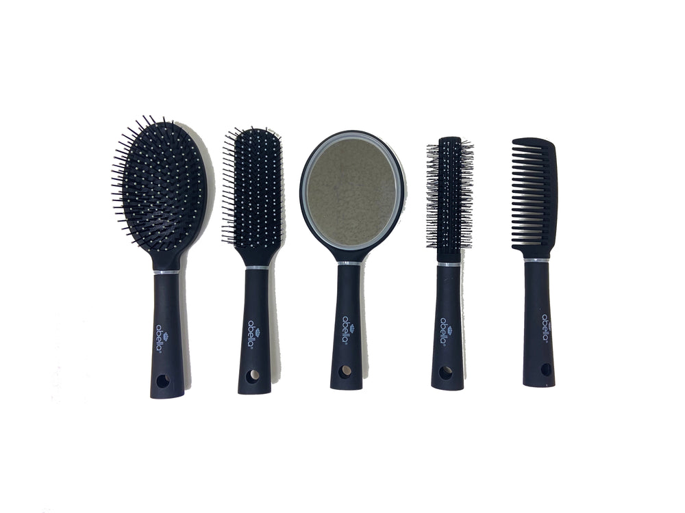 
                
                    Load image into Gallery viewer, 5PC Hair Brush and Comb Set freeshipping - Celavi Beauty &amp;amp; Cosmetics
                
            