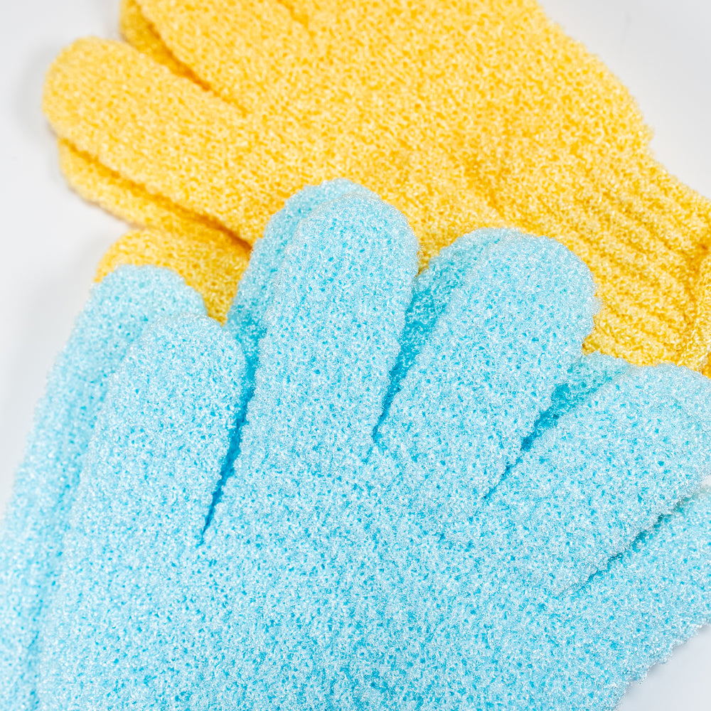 shower gloves exfoliate