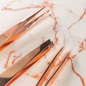 
                
                    Load image into Gallery viewer, Luxe Tweezer Set-Rosegold freeshipping - Celavi Beauty &amp;amp; Cosmetics
                
            