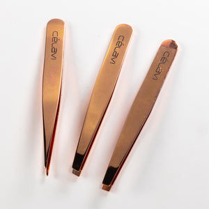 
                
                    Load image into Gallery viewer, Luxe Tweezer Set-Rosegold freeshipping - Celavi Beauty &amp;amp; Cosmetics
                
            
