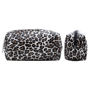 Luxe Leopard Cosmetic Makeup Bag